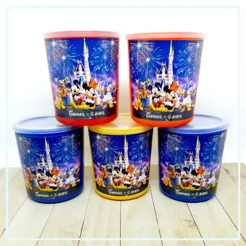 Pote Tipo Lata de Leite Disney - Prazo Reduzido