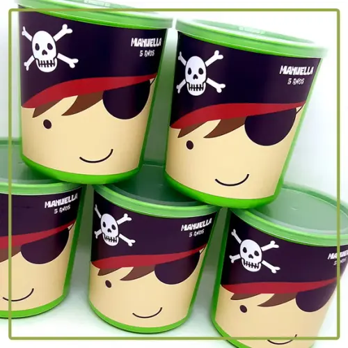 Pote Tipo Lata de Leite Pirata
