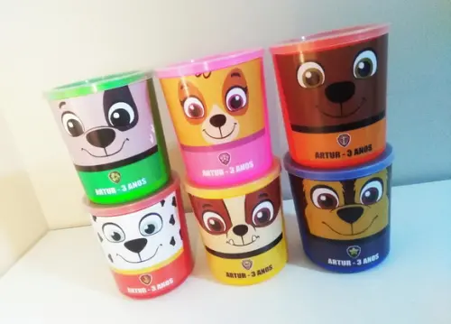 Pote Tipo Lata de Leite Patrulha Canina