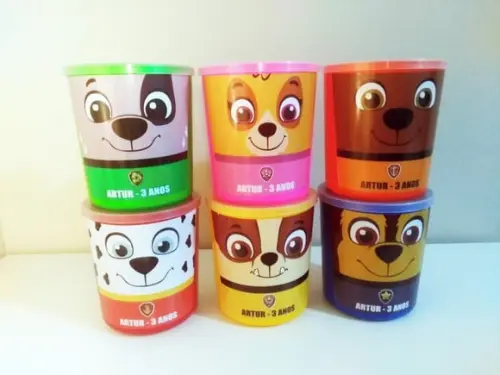 Pote Tipo Lata de Leite Patrulha Canina