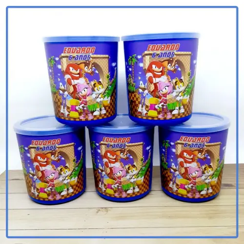 Pote Tipo Lata de Leite Sonic