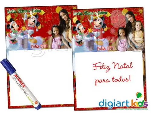 Quadro mágico de Natal - Papai Noel