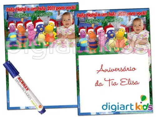 Quadro mágico de Natal - Papai Noel