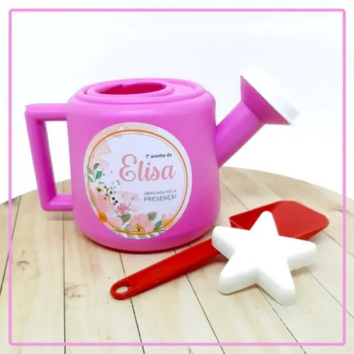 Regador Personalizado Jardim Flores