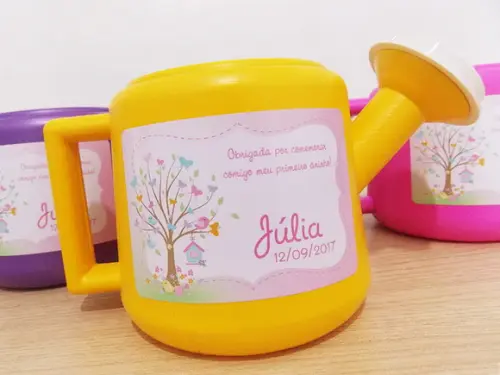 Regador Personalizado Jardim Passarinho