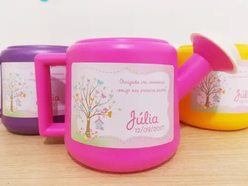 Regador Personalizado Jardim Passarinho