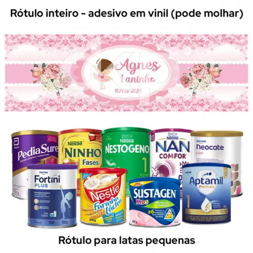 Rótulo para Lata de Leite Bailarina