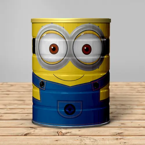Rótulo para Lata de Leite Minions