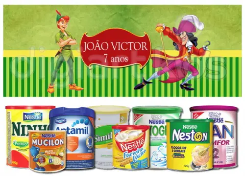 Rótulo para Lata de Leite Peter Pan