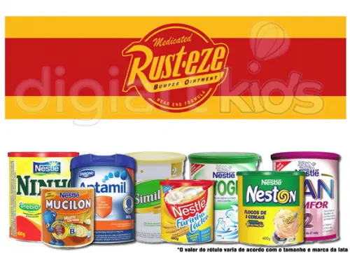 Rótulo para Lata de Leite Rust