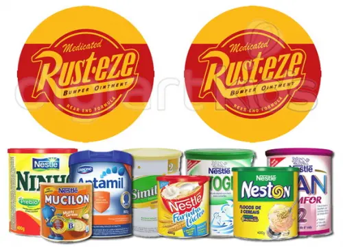 Rótulo para Lata de Leite Rust