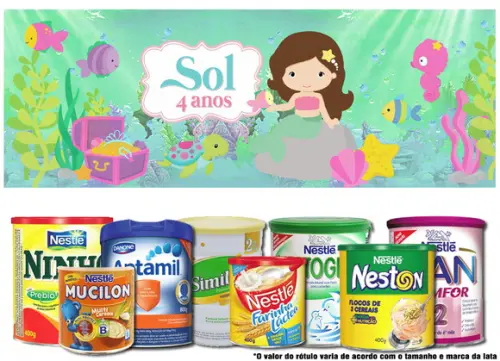 Rótulo para Lata de Leite Sereia