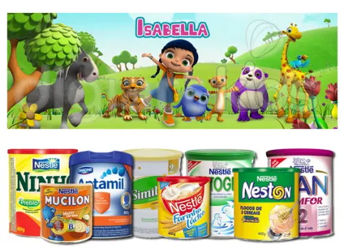 Rótulo para Lata de Leite Wissper