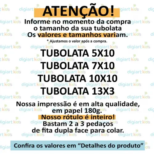 Rótulo para Tubolata Batizado Anjinho Rosa