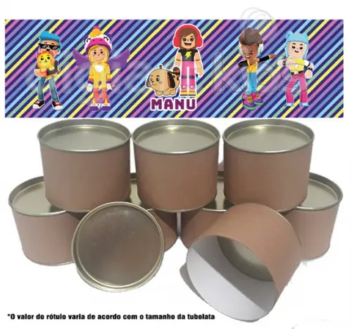 Rótulo para Tubolata PK XD Menina