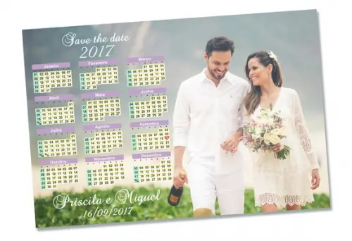 Save The Date 10x15 com Imã Casamento