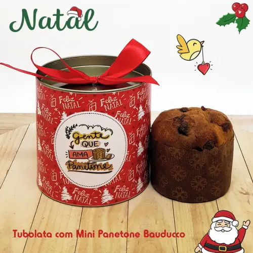 Tubolata com Mini Panetone Bauducco
