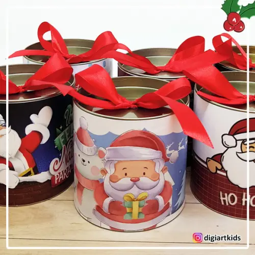 Tubolata com Mini Panetone Bauducco Papai Noel Ho Ho Ho