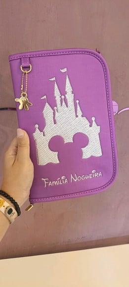 Carteira Porta Passaporte Família Personalizada Com Zíper