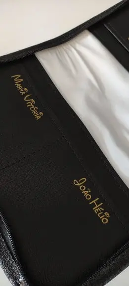 Carteira Porta Passaporte Família Personalizada Com Zíper