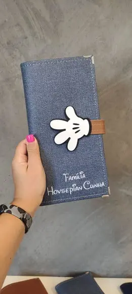Porta Passaporte Personalizado (para 6 Passaportes)