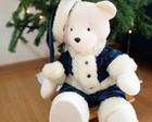 Urso de Pelúcia Noel Azul 55 cm | Personalizável