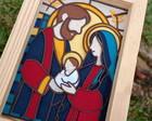Quadro Sagrada Família em Feltro