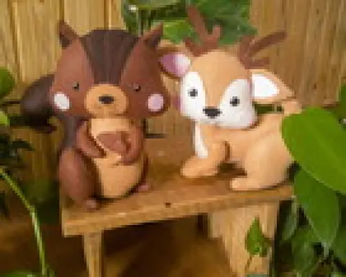 Kit Animais do Bosque em Feltro