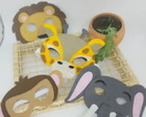 Máscara Infantil Bichinhos em Feltro