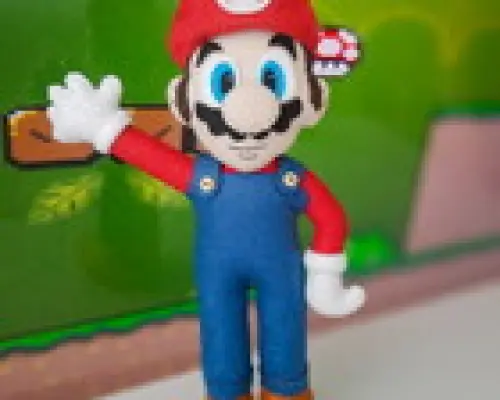 Mario E Luigi Em Feltro
