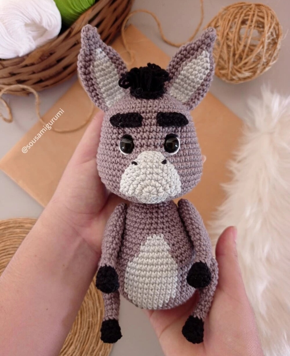 Burro (Shrek) em Amigurumi/Crochê