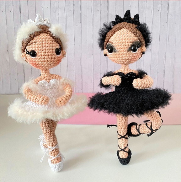 Bailarinas em Amigurumi/ o Lago dos Cisnes