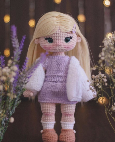 Boneca Lola Amigurumi
