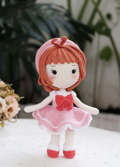 Boneca Sakura Amigurumi