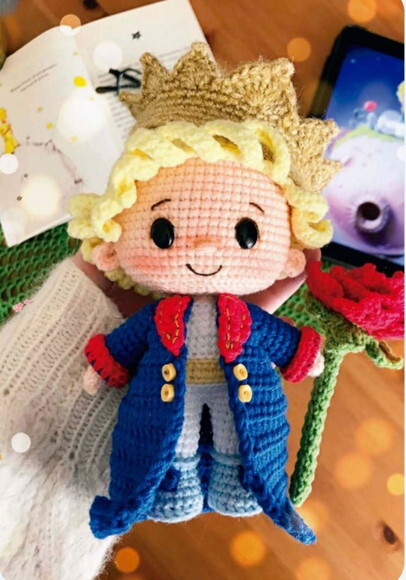Boneco em Amigurumi (o Pequeno Príncipe)