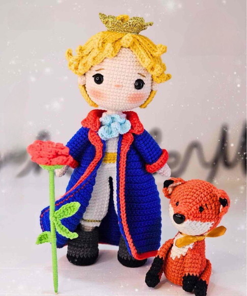 Boneco em Amigurumi (o Pequeno Príncipe)