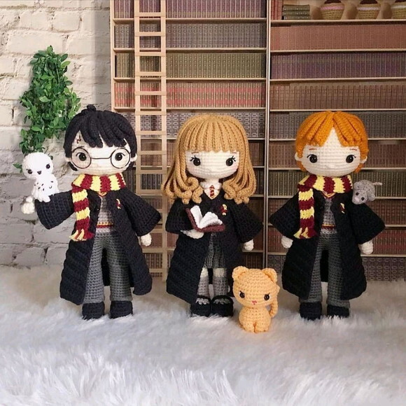 Bonecos Harry Potter em Amigurumi