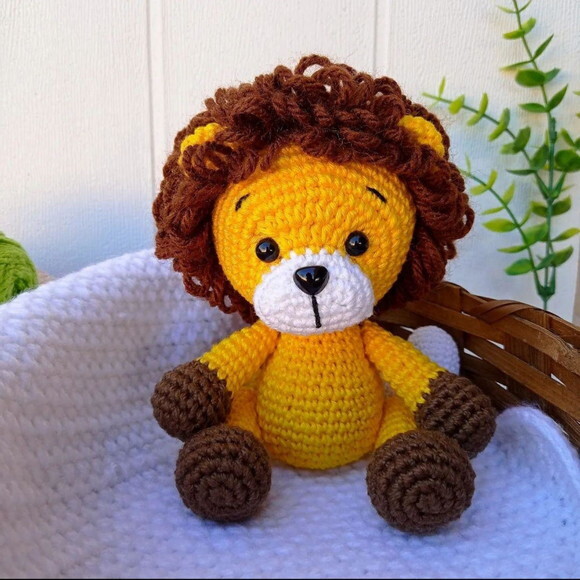 Leão Amigurumi Nicho Quarto de Bebê