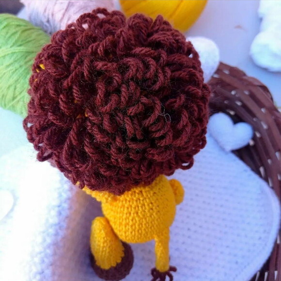 Leão Amigurumi Nicho Quarto de Bebê