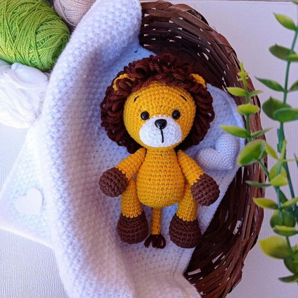Leão Amigurumi Nicho Quarto de Bebê