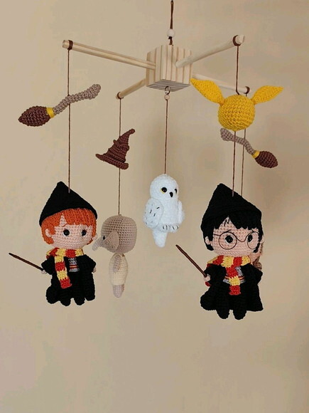 Móbile Harry Potter em Amigurumi