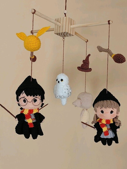 Móbile Harry Potter em Amigurumi