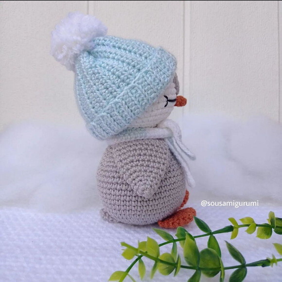 Pinguim Amigurumi Nicho Quarto de Bebê