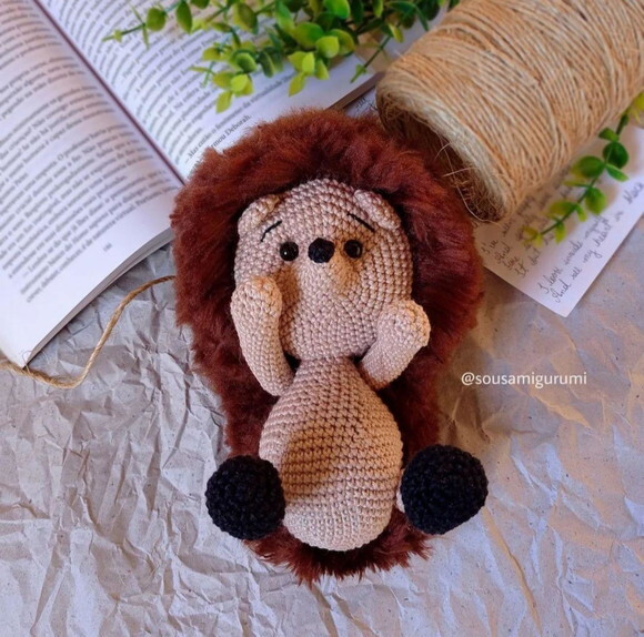 Porco Espinho em Amigurumi
