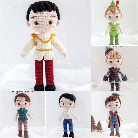 Príncipes em Amigurumi