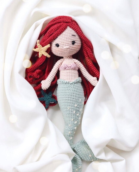 Sereia em Amigurumi