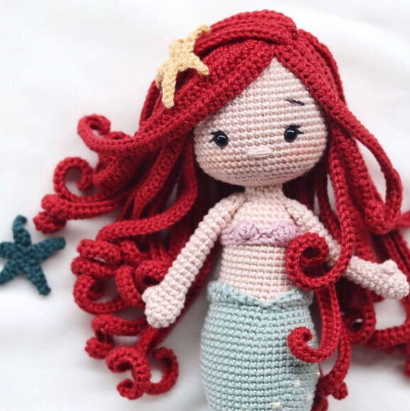 Sereia em Amigurumi