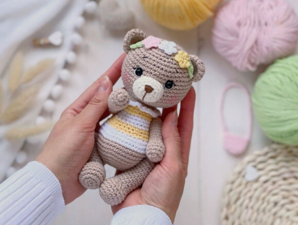 Ursa Amigurumi Nicho Quarto de Bebê