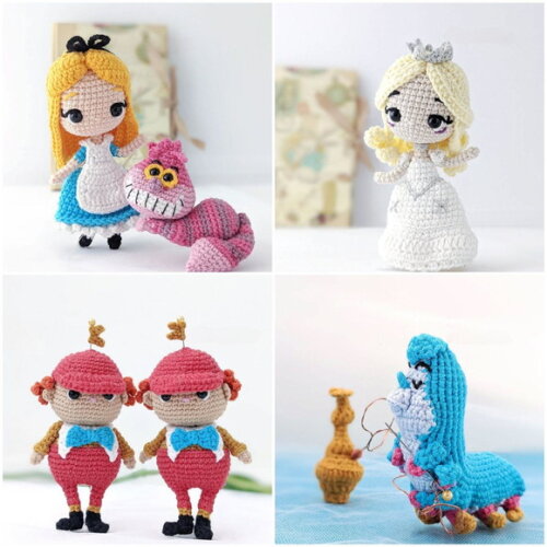 Alice no País das Maravilhas, Kit com 14 Personagens