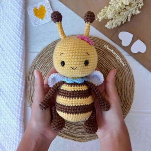 Abelha Amigurumi Nicho Quarto de Bebê